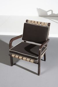 BOTTONI PIERO (1903 - 1973) : attribuito. Coppia di poltrone  - Asta Asta 371 | DESIGN E ARTI DECORATIVE DEL NOVECENTO Online - Associazione Nazionale - Case d'Asta italiane