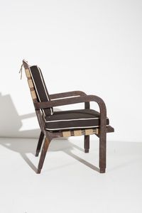 BOTTONI PIERO (1903 - 1973) : attribuito. Coppia di poltrone  - Asta Asta 371 | DESIGN E ARTI DECORATIVE DEL NOVECENTO Online - Associazione Nazionale - Case d'Asta italiane