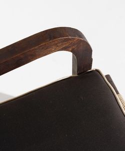 BOTTONI PIERO (1903 - 1973) : attribuito. Coppia di poltrone  - Asta Asta 371 | DESIGN E ARTI DECORATIVE DEL NOVECENTO Online - Associazione Nazionale - Case d'Asta italiane