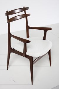 GIORDANO FORTI : attribuito. Poltroncina  - Asta Asta 371 | DESIGN E ARTI DECORATIVE DEL NOVECENTO Online - Associazione Nazionale - Case d'Asta italiane