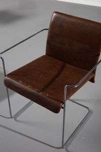 RADAELLI ERNESTO : Sei sedie P15 per Saporiti  - Asta Asta 371 | DESIGN E ARTI DECORATIVE DEL NOVECENTO Online - Associazione Nazionale - Case d'Asta italiane