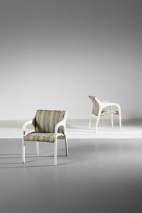 SALOCCHI CLAUDIO (1934 - 2009) - Coppia di poltrone Vivalda per Sormani