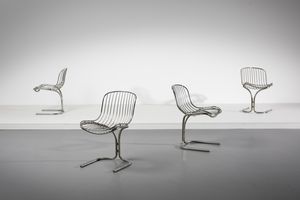 RINALDI GASTONE (1920 - 2006) - attribuito. Quattro sedie