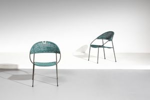 RINALDI GASTONE (1920 - 2006) - Coppia di sedie Du41  per Rima