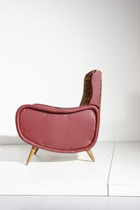 BATTAINI GIANCESARE (n. 1924) : attribuito. Coppia di poltrone  - Asta Asta 371 | DESIGN E ARTI DECORATIVE DEL NOVECENTO Online - Associazione Nazionale - Case d'Asta italiane