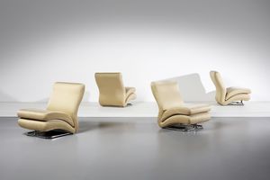 VARO VITTORIO - Quattro poltrone Cigno, collezione Ipestyle, per IPE