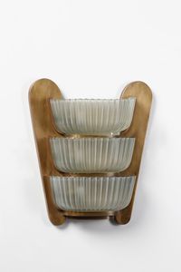 MANIFATTURA ITALIANA : Coppia di grandi appliques  - Asta Asta 371 | DESIGN E ARTI DECORATIVE DEL NOVECENTO Online - Associazione Nazionale - Case d'Asta italiane