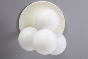 MANIFATTURA ITALIANA : Lampada a sospensione Space Age  - Asta Asta 371 | DESIGN E ARTI DECORATIVE DEL NOVECENTO Online - Associazione Nazionale - Case d'Asta italiane