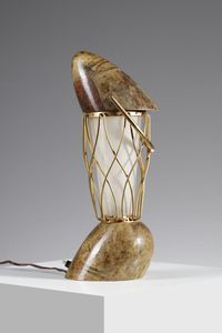 TURA ALDO (1909 - 1963) : Lampada da tavolo  - Asta Asta 371 | DESIGN E ARTI DECORATIVE DEL NOVECENTO Online - Associazione Nazionale - Case d'Asta italiane