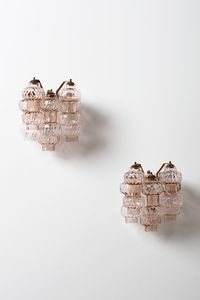 POLI GINO : Coppia di applique per Vetreria Aureliano Toso  - Asta Asta 371 | DESIGN E ARTI DECORATIVE DEL NOVECENTO Online - Associazione Nazionale - Case d'Asta italiane