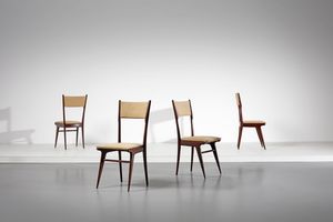 DE CARLI CARLO (1910 - 1999) - attribuito. Quattro sedie