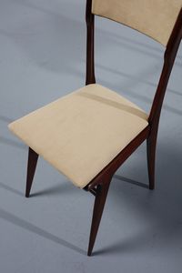DE CARLI CARLO (1910 - 1999) : attribuito. Quattro sedie  - Asta Asta 371 | DESIGN E ARTI DECORATIVE DEL NOVECENTO Online - Associazione Nazionale - Case d'Asta italiane