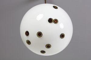 BROTTO ANGELO (1914 - 2002) : Lampada a sospensione con murrine  - Asta Asta 371 | DESIGN E ARTI DECORATIVE DEL NOVECENTO Online - Associazione Nazionale - Case d'Asta italiane