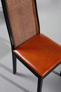 AGNOLI TITO (1931 - 2012) : Sei sedie 840 per Montina  - Asta Asta 371 | DESIGN E ARTI DECORATIVE DEL NOVECENTO Online - Associazione Nazionale - Case d'Asta italiane