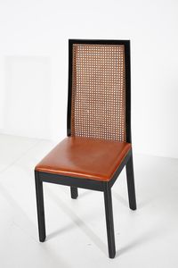 AGNOLI TITO (1931 - 2012) : Sei sedie 840 per Montina  - Asta Asta 371 | DESIGN E ARTI DECORATIVE DEL NOVECENTO Online - Associazione Nazionale - Case d'Asta italiane