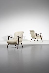 ULRICH GUGLIELMO (1904 - 1977) - attribuito. Coppia poltrone