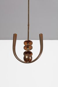 ULRICH GUGLIELMO (1904 - 1977) : attribuito. Lampada a sospensione  - Asta Asta 371 | DESIGN E ARTI DECORATIVE DEL NOVECENTO Online - Associazione Nazionale - Case d'Asta italiane