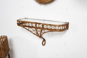 MANIFATTURA ITALIANA : Consolle, specchio, lampada da terra e carrello  - Asta Asta 371 | DESIGN E ARTI DECORATIVE DEL NOVECENTO Online - Associazione Nazionale - Case d'Asta italiane