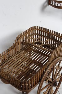 MANIFATTURA ITALIANA : Consolle, specchio, lampada da terra e carrello  - Asta Asta 371 | DESIGN E ARTI DECORATIVE DEL NOVECENTO Online - Associazione Nazionale - Case d'Asta italiane