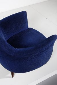 MANIFATTURA ITALIANA : Coppia di poltrone  - Asta Asta 371 | DESIGN E ARTI DECORATIVE DEL NOVECENTO Online - Associazione Nazionale - Case d'Asta italiane