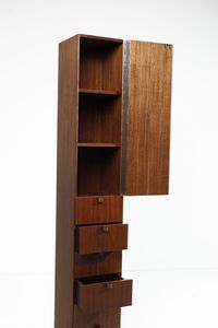 SCARPA AFRA (1937 -2011) & TOBIA (n. 1935) : attribuito. Mobile da soggiorno a colonna per Bernini  - Asta Asta 371 | DESIGN E ARTI DECORATIVE DEL NOVECENTO Online - Associazione Nazionale - Case d'Asta italiane