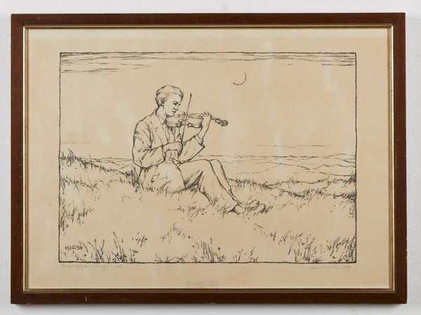 FRANKE HANS (1892 - 1975) : Geiger auf dem Hugel.  - Asta Asta 372 | ARTE MODERNA E CONTEMPORANEA Virtuale - Associazione Nazionale - Case d'Asta italiane