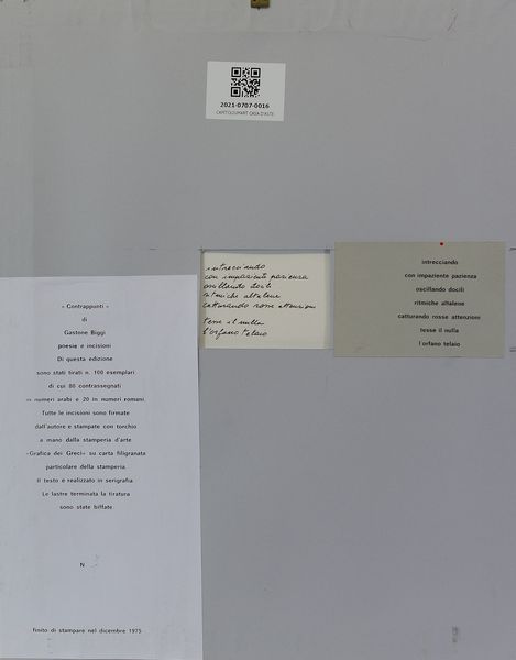 BIGGI GASTONE (1925 - 2014) : Contrappunti.  - Asta Asta 372 | ARTE MODERNA E CONTEMPORANEA Virtuale - Associazione Nazionale - Case d'Asta italiane