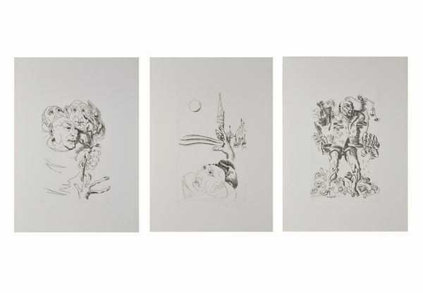 BENNATI LUIGI (n. 1929) : Cartella composta da n.3 fogli.  - Asta Asta 372 | ARTE MODERNA E CONTEMPORANEA Virtuale - Associazione Nazionale - Case d'Asta italiane