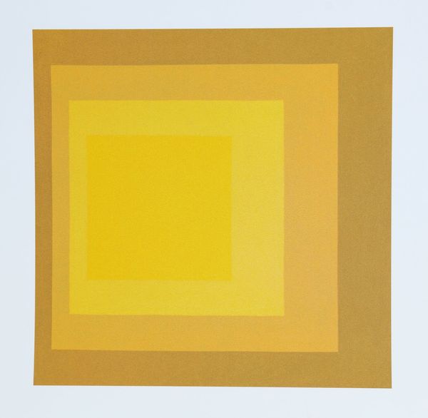 ALBERS JOSEF (1888 - 1976) : Omaggio al quadrato: partendo dal giallo.  - Asta Asta 372 | ARTE MODERNA E CONTEMPORANEA Virtuale - Associazione Nazionale - Case d'Asta italiane