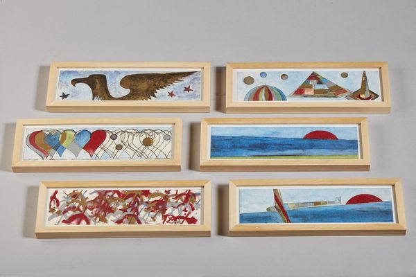 ANGELI FRANCO (1935 - 1988) : Scatola contenente  n.6 grafiche.  - Asta Asta 372 | ARTE MODERNA E CONTEMPORANEA Virtuale - Associazione Nazionale - Case d'Asta italiane