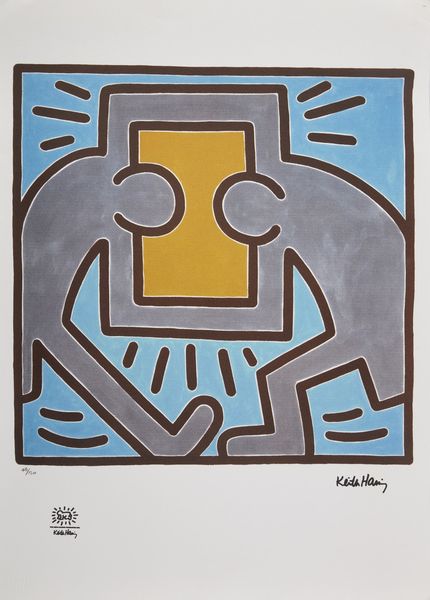 HARING KEITH  (1958 - 1990) : D'apres. Senza titolo.  - Asta Asta 372 | ARTE MODERNA E CONTEMPORANEA Virtuale - Associazione Nazionale - Case d'Asta italiane