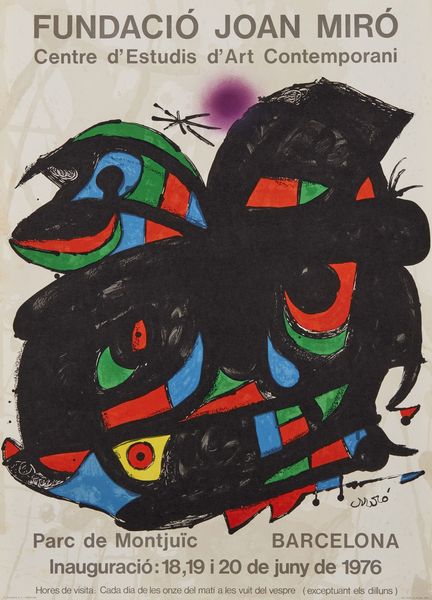 MIRO' JOAN (1893 - 1983) : Senza titolo.  - Asta Asta 372 | ARTE MODERNA E CONTEMPORANEA Virtuale - Associazione Nazionale - Case d'Asta italiane