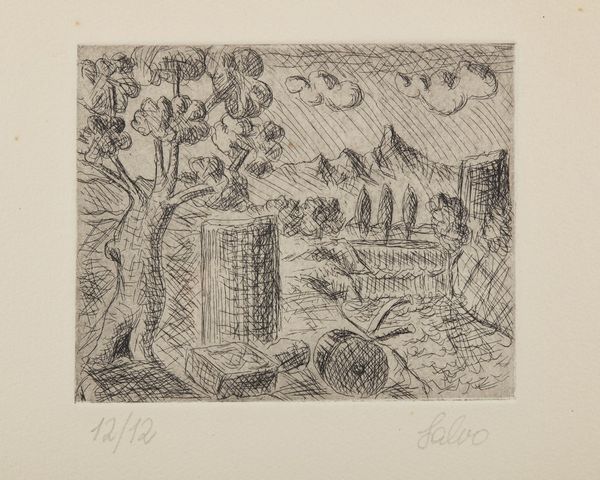 SALVO (SALVATORE MANGIONE) (1947 - 2015) : Senza titolo.  - Asta Asta 372 | ARTE MODERNA E CONTEMPORANEA Virtuale - Associazione Nazionale - Case d'Asta italiane