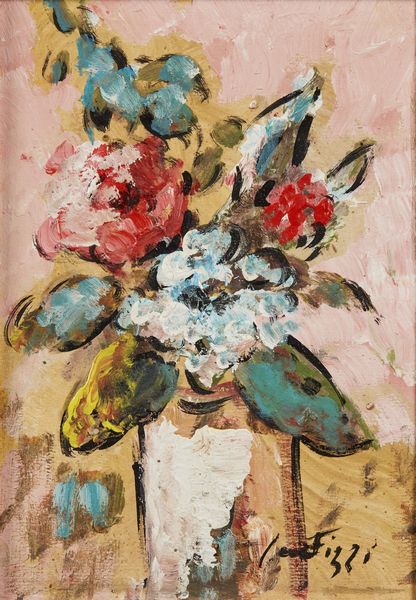 SCATIZZI SERGIO (1918 - 2009) : Fiori.  - Asta Asta 372 | ARTE MODERNA E CONTEMPORANEA Virtuale - Associazione Nazionale - Case d'Asta italiane