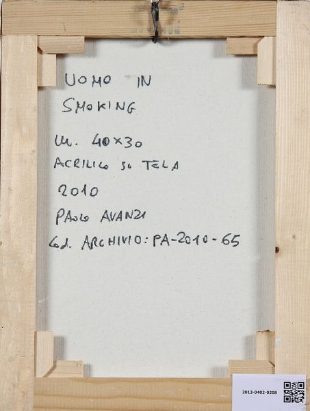 AVANZI PAOLO (n. 1958) : Uomo in smoking.  - Asta Asta 372 | ARTE MODERNA E CONTEMPORANEA Virtuale - Associazione Nazionale - Case d'Asta italiane
