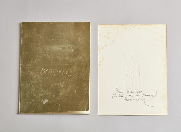 BERROCAL MIGUEL ORTIZ (1933 - 2006) : Lotto composto da una grafica ed un libretto descrittivo.  - Asta Asta 372 | ARTE MODERNA E CONTEMPORANEA Virtuale - Associazione Nazionale - Case d'Asta italiane