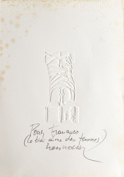 BERROCAL MIGUEL ORTIZ (1933 - 2006) : Lotto composto da una grafica ed un libretto descrittivo.  - Asta Asta 372 | ARTE MODERNA E CONTEMPORANEA Virtuale - Associazione Nazionale - Case d'Asta italiane