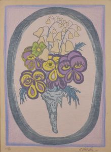 VIVIANI GIUSEPPE (1898 - 1965) - Vaso di fiori.