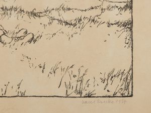 FRANKE HANS (1892 - 1975) : Geiger auf dem Hugel.  - Asta Asta 372 | ARTE MODERNA E CONTEMPORANEA Virtuale - Associazione Nazionale - Case d'Asta italiane