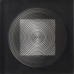 VASARELY VICTOR (1906 - 1997) - Senza titolo (Composizione cinetica, cerchio).