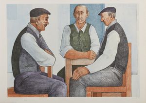 MAI GIANFRANCO (n. 1940) : Lotto composto da n. 5 fogli.  - Asta Asta 372 | ARTE MODERNA E CONTEMPORANEA Virtuale - Associazione Nazionale - Case d'Asta italiane