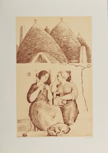 MAI GIANFRANCO (n. 1940) : Lotto composto da n. 5 fogli.  - Asta Asta 372 | ARTE MODERNA E CONTEMPORANEA Virtuale - Associazione Nazionale - Case d'Asta italiane