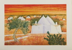 MAI GIANFRANCO (n. 1940) : Lotto composto da n. 5 fogli.  - Asta Asta 372 | ARTE MODERNA E CONTEMPORANEA Virtuale - Associazione Nazionale - Case d'Asta italiane