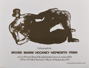 MOORE HENRY (1898 - 1986) - Lithographs by Moore, Marini, Hockney, Hepworth, Frink.