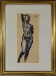 MOORE HENRY (1898 - 1986) - Female figure.