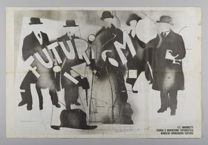SCHIFANO MARIO (1934 - 1998) : F.T Marinetti, Teoria e invenzione futuristica.  - Asta Asta 372 | ARTE MODERNA E CONTEMPORANEA Virtuale - Associazione Nazionale - Case d'Asta italiane
