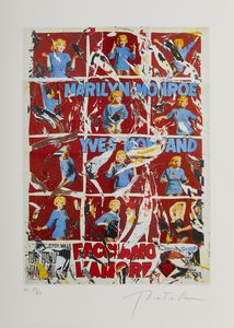 ROTELLA MIMMO (1918 - 2006) : Facciamo l'amore.  - Asta Asta 372 | ARTE MODERNA E CONTEMPORANEA Virtuale - Associazione Nazionale - Case d'Asta italiane