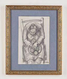 NOTTE EMILIO (1891 - 1982) : Senza titolo.  - Asta Asta 372 | ARTE MODERNA E CONTEMPORANEA Virtuale - Associazione Nazionale - Case d'Asta italiane