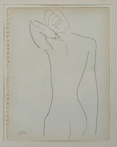 MATISSE HENRI (1869 - 1954) - D'Apres. Nudo di schiena.