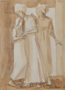 FILOCAMO LUIGI (1906 - 1988) : Lotto composto da n. 8 opere.  - Asta Asta 372 | ARTE MODERNA E CONTEMPORANEA Virtuale - Associazione Nazionale - Case d'Asta italiane